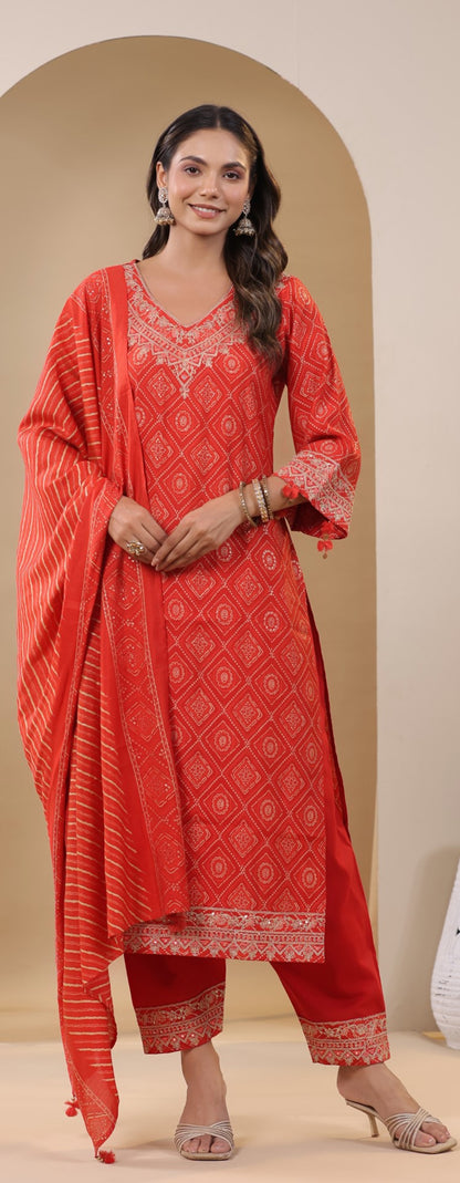 Ethnic Printed Suit Set