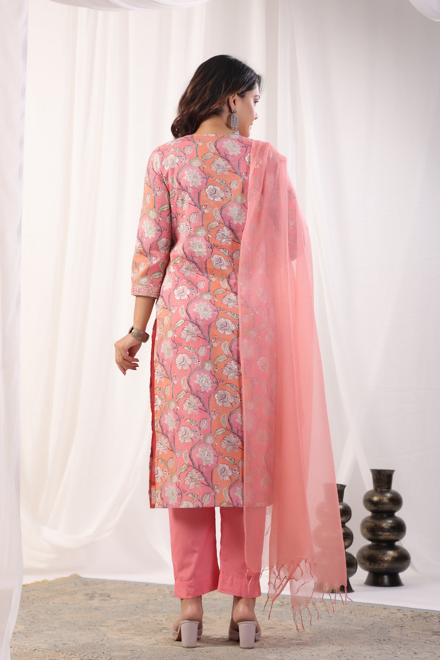 Premium Mulmul Floral Printed Suit Set