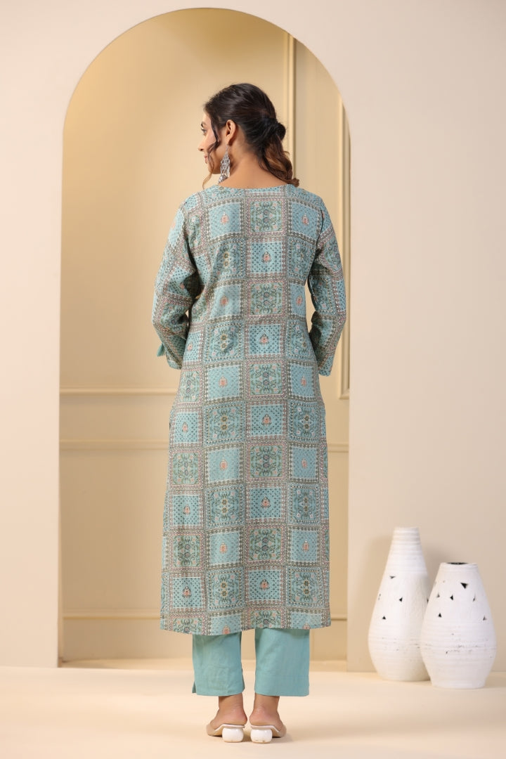 Modal-Muslin Kurta Pant Set