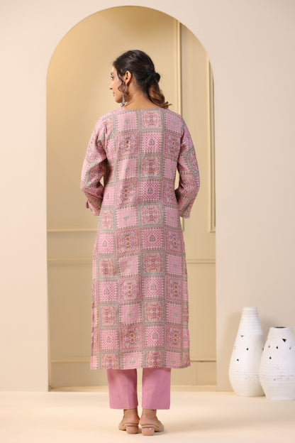 Modal-Muslin Kurta Pant Set