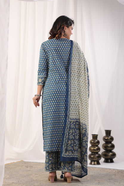 Ajrakh Printed Suit Set