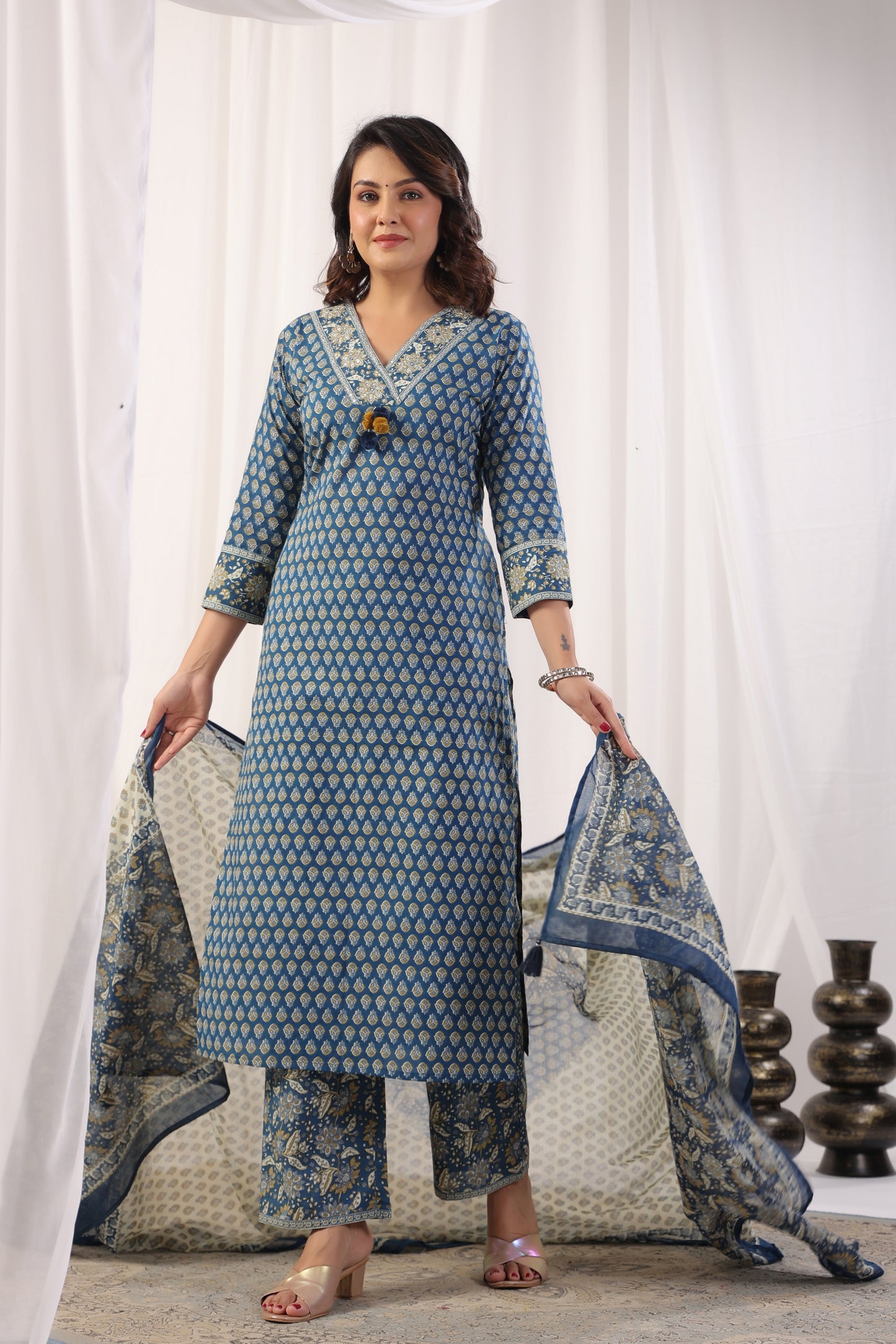 Ajrakh Printed Suit Set