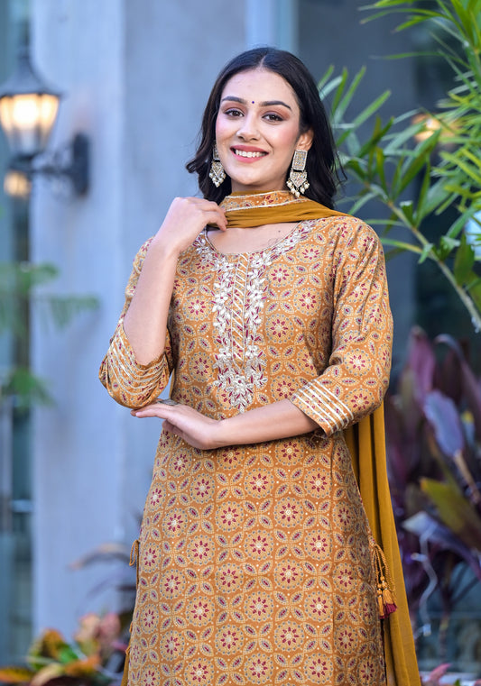 Modal Sharara Suit Set