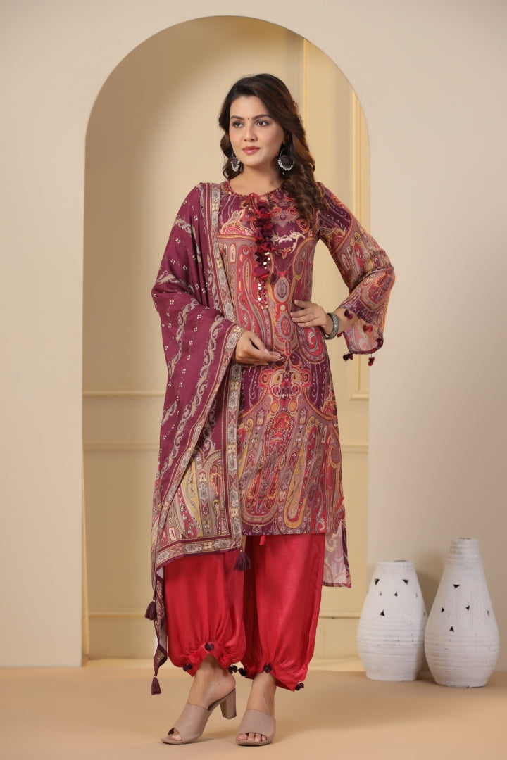 Viscose Muslin Pakistani Suit Set