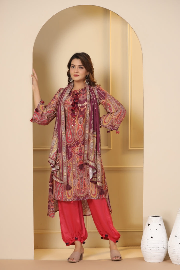 Viscose Muslin Pakistani Suit Set