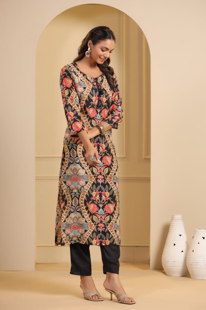 Designer Poly Viscose Pant Set